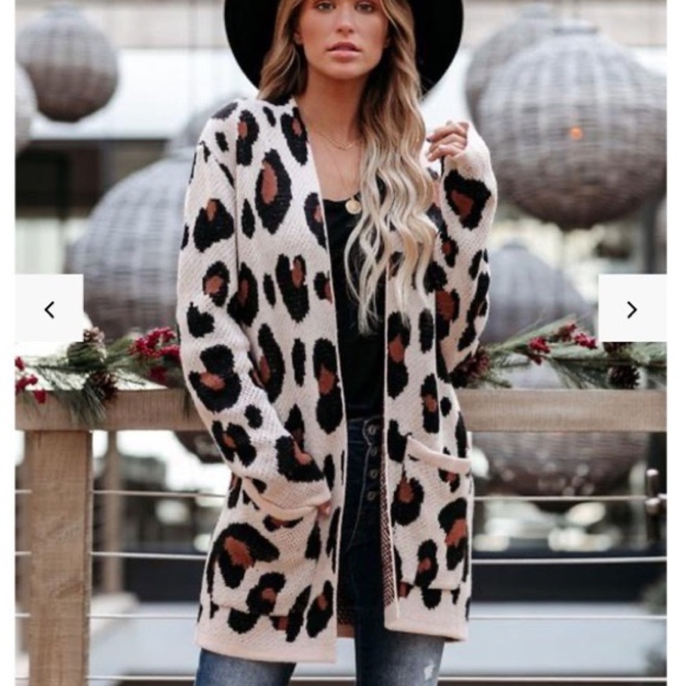 Vici Leopard Print Cardigan